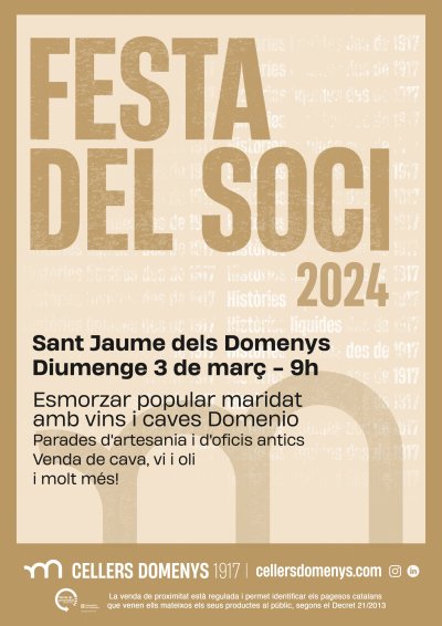 Festa del Vi jove i l'Oli novell dels Cellers Domenys a la Bisbal del Penedès 2024